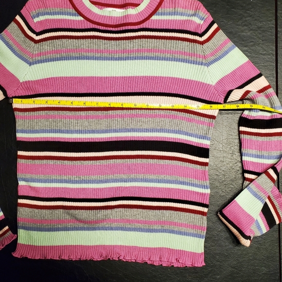 ♡♡♡♡♡ NWOT Colorfully striped sweater - Picture 8 of 9